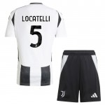 Günstige Fußballtrikots Juventus Locatelli 5 Kinder Heimtrikot 2024-25 Kurzarm